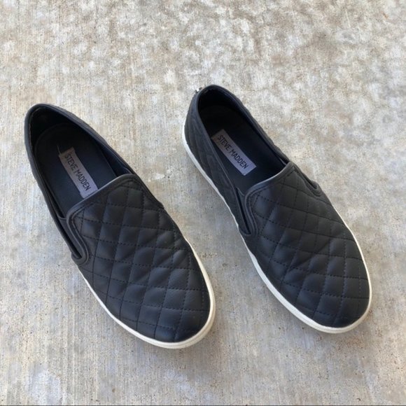 steve madden quilted slip on